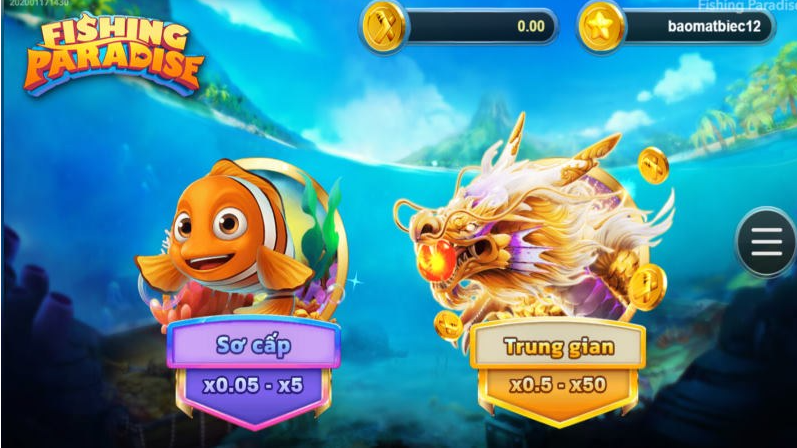 Các cửa cược Bắn Cá Paradise BJ388